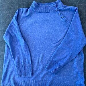 Talbots funnel neck tunic sweater